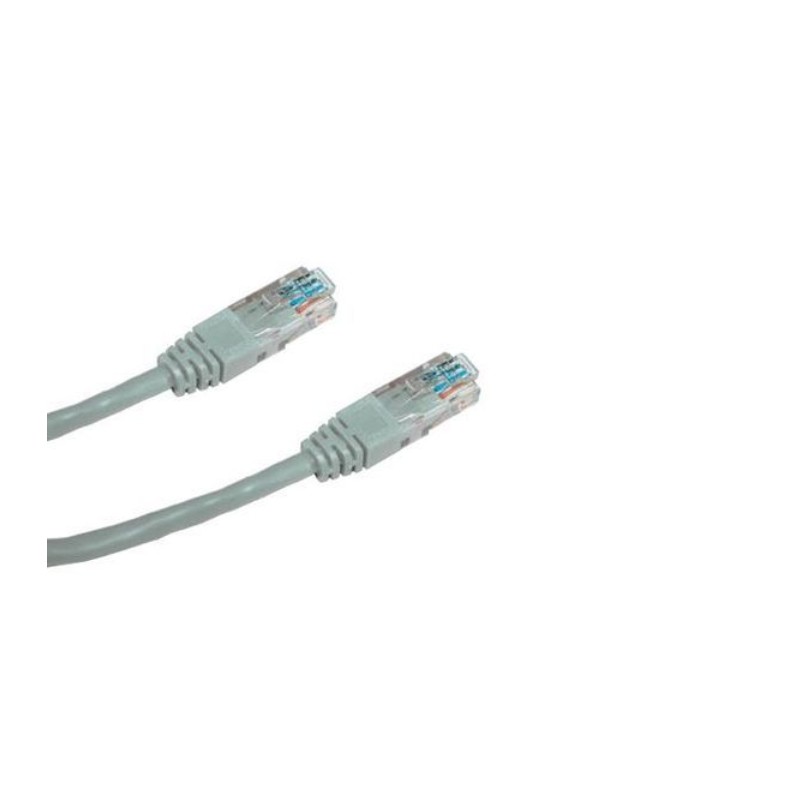 LAN KABEL DATACOM 2m Patch kabel UTP cat.5e šedý